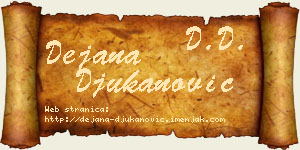 Dejana Đukanović vizit kartica